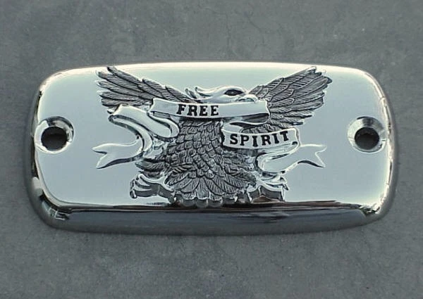 Honda Shadow VLX 600 750 1100 Magna Aero VTX VT 1300 Sabre Fury CHROME FLUID CAP - Image 2 of 2