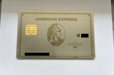 NEW LIMITED. American Express Gold Card. White Gold. Cancelled. Collectible.