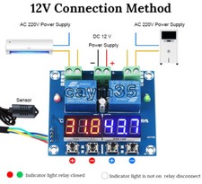 XH-M452 DC 12V Dual Digital LED Temperature & Humidity Control Thermostat +Probe