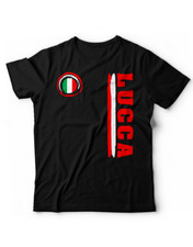 T-shirt Città Lucca Toscana Manica corta Ultras Stadio Sport Calcio allenamento