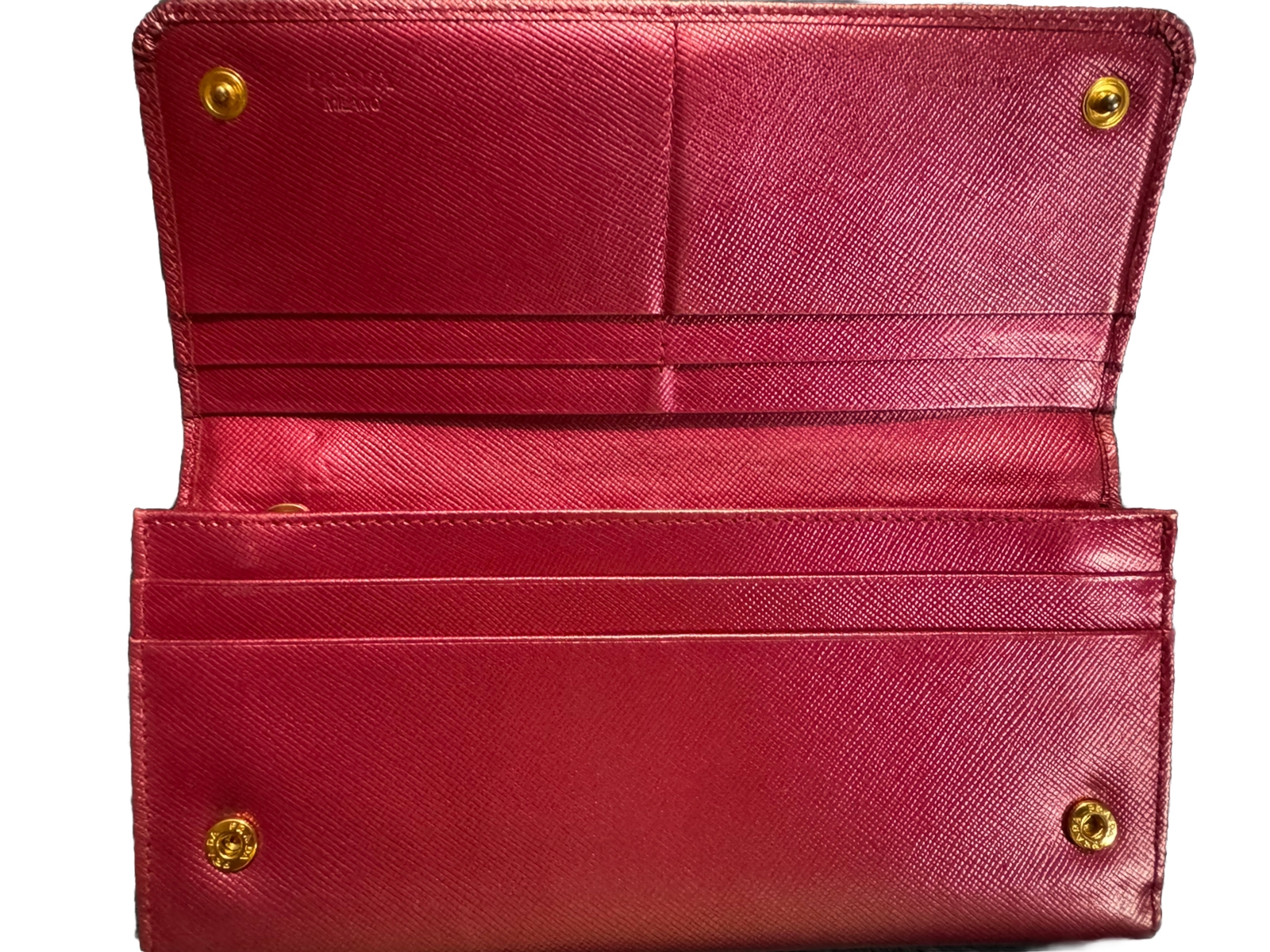 Authentic Prada Saffiano Wallet - image 4