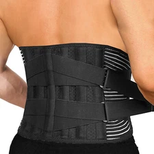 Dolor de espalda Relief Fajas Refuerzo de soporte lumbar Belt Para hombres mujer
