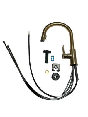 Delta, 9159-CZ-DST, Gold Trinsic Pull Down Kitchen Faucet