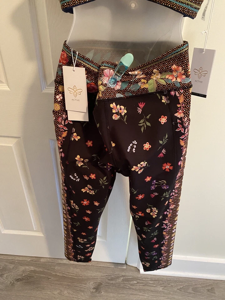 Johnny Was Active Nani Bee Active High Waist Legging With Pockets Size XXL Foto 4 de 4