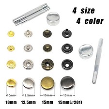 No Sew Snap Button Press Stud Leather Bag Coat Popper Rivet Fastener Repair Tool