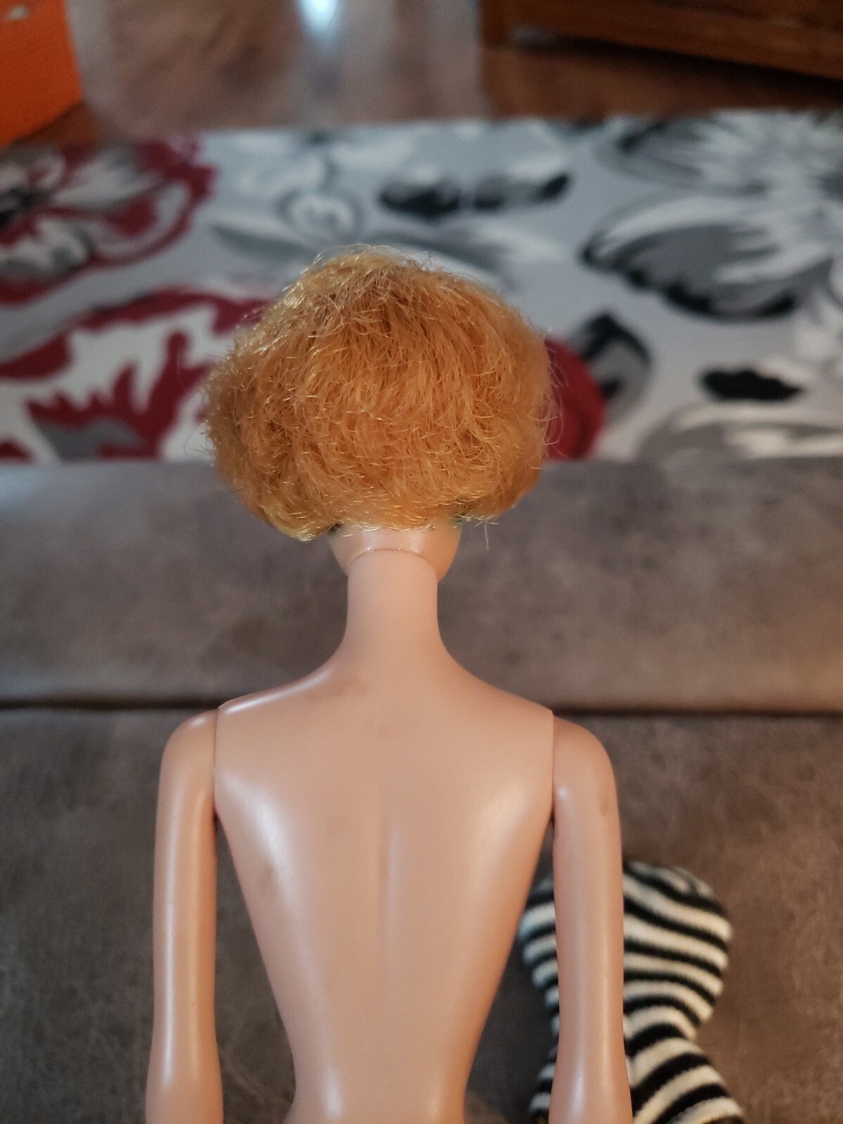 Vintage Titan Red Head Bubble Cut 1960's Midge Barbie Black White
