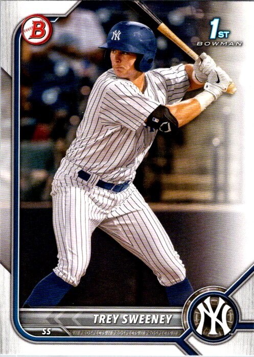 2022 Bowman Prospects 1st Bowman Trey Sweeney #BP-137 New York Yankees