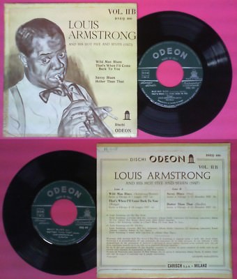 LP 45 7'' LOUIS ARMSTRONG VOL. II B Wild Man Blues That's when I'll no cd mc DVD