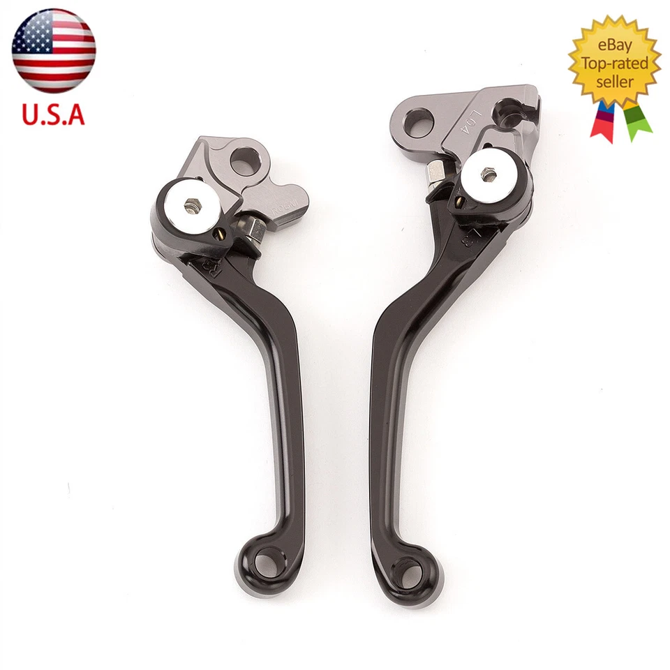 Par de palancas de embrague de freno CNC para Honda CR125R CR250R 1992-2003 CRF450R 2002-2003 Foto 4 de 4