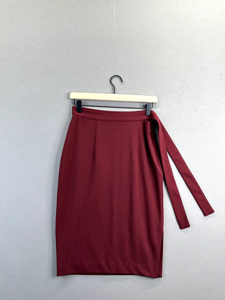 Express red top pencil skirt