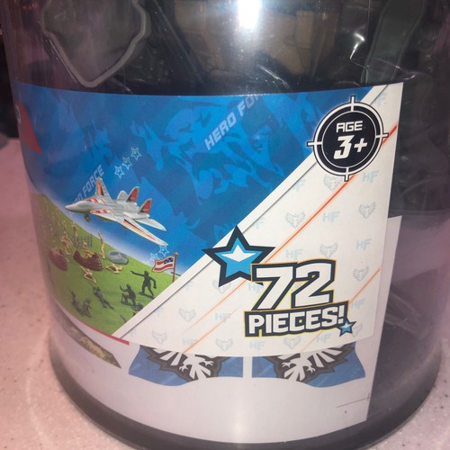 Hero Force Battlefield Juego 72 Piezas Hoja Calcomanía Nuevo Sellado Guerra Ejército Juguetes - Imagen 2 de 7