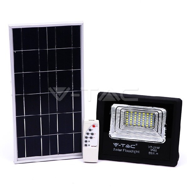 V-TAC VT-25W 94006 Faro Solare LED 12W: Luce e Libertà per Esterni