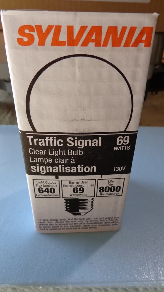 1 USA Sylvania 69 WATT A21, 130V Long Life Light Bulb, E26 Base, American Made - Image 3 of 3