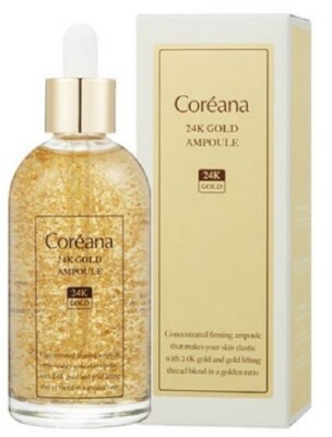 Coreana 24k Gold ampoule 100ml anti wrinkle moisture care