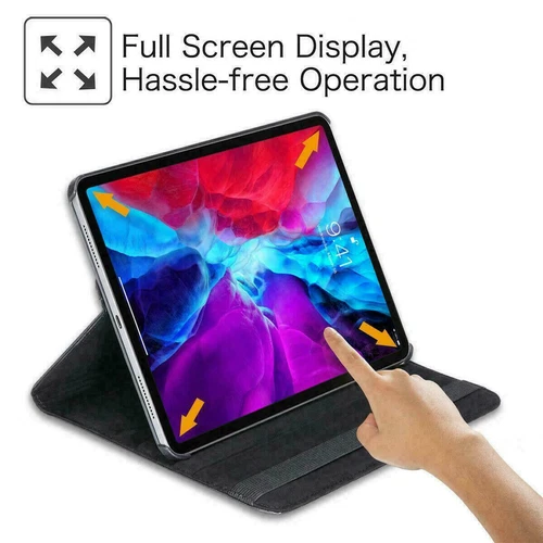 Für Apple iPad Pro 11"2020 [A2228 A2068 A2230] 360 Drehbar Leder Tasche Hülle  - Bild 6 von 21