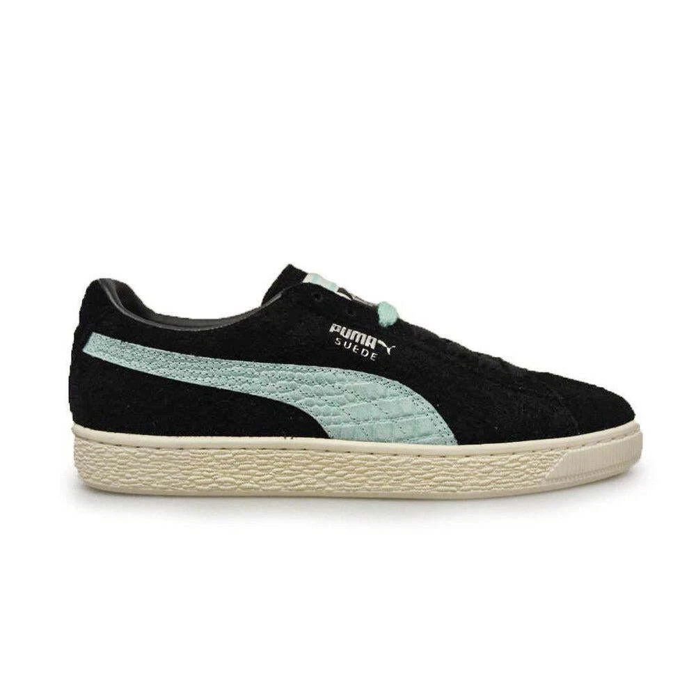 Puma Suede X Diamond UK 8.5 36565001 Black Turquise Blue RRP