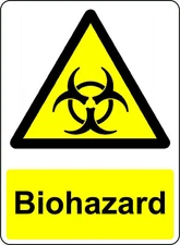 WARNING BIOHAZARD OSHA DECAL SAFETY SIGN STICKER 3M US MADE 