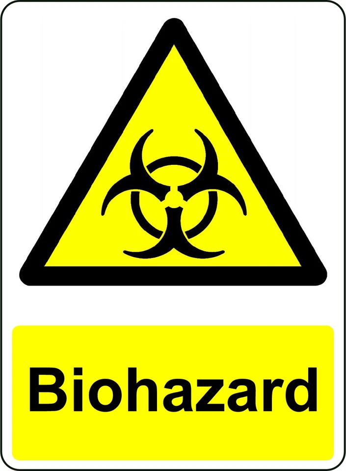 3M VINYL WARNING BIOHAZARD OSHA DECAL SAFETY SIGN STICKER 3M US MADE