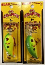 (2) Strike King Crankbait Crappie Slab Hammer (SHCC3-627) Limetruese-Pink Belly