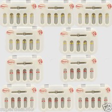 100PCS Dental Fiber Post Resin Post Screw Thread Quartz & 10 Drills Yellow Red