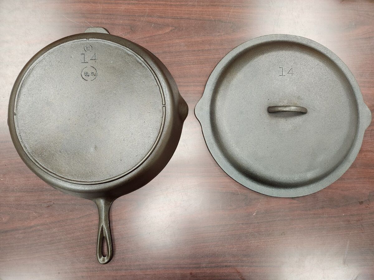Vintage Lodge (US) #14 With Lid | eBay Vintage Lodge (US) #14 With Lid | eBay