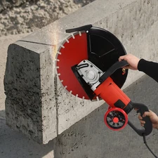 Electric Concrete Cutting Saw Circular Concrete Cutter Saw w/Saw Blade 4000W