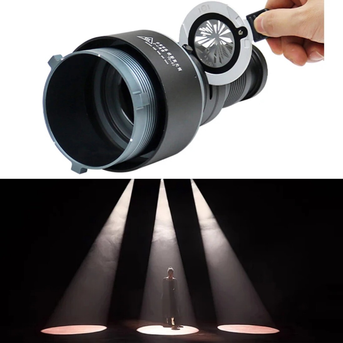 Verstelbare Beam Buis Beste Vangst met 5 Legering Filters Snoot Grid Snoot Bowens Mount Mount Filter voor studio strobe Flitslicht
