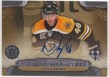 2013-14 Ultimate Collection Ultimate Signatures #USDK David Krecji Boston Bruins