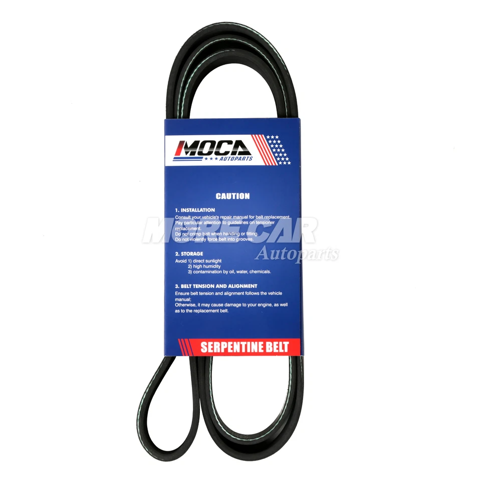 EPDM Serpentine Belt fit for 06-11 Honda Civic 2.0L 10-11 BMW X6 4.4L 7PK1646 - Image 3 of 4