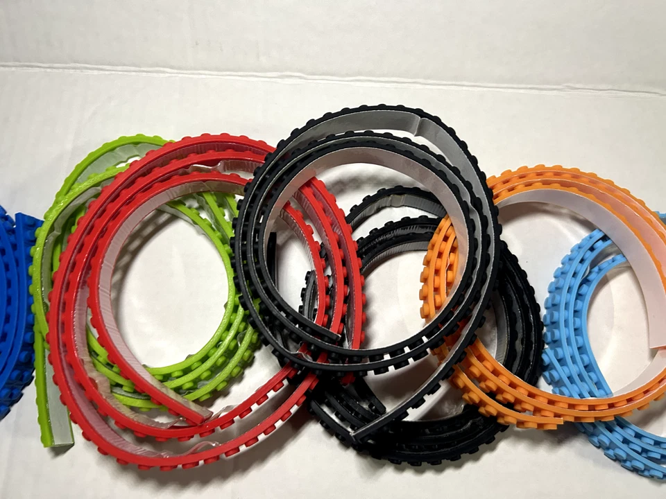 Build Bonanza Lego Blocks 3 ft 7 rolls Peel Stick Tape Flexible NEW - Image 4 of 4