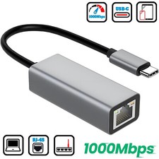 USB-C 3.1 Gigabit Ethernet LAN RJ45 1000Mbps Network Adapter for PC Mac Android