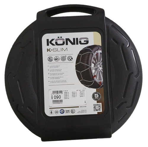 KÖNIG K-Slim 090 - Schneeketten 215 45 R17 Aluminium 2 Stück in Box kompakt - 第 5/6 張圖片