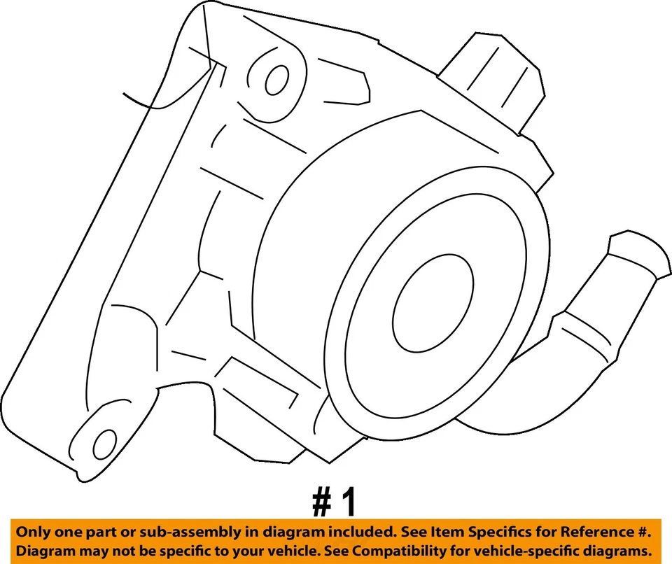 Bomba de direção hidráulica usada serve: 2008 Hyundai Santa fe 3.3 grau C - Imagem 4 de 4
