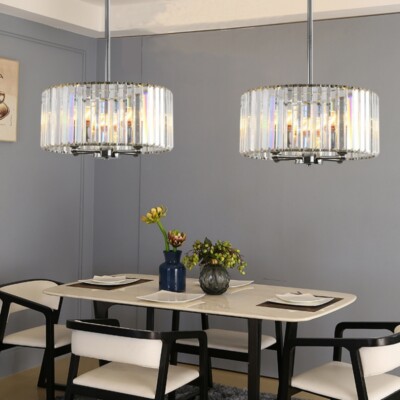 Bar Crystal Lamp Pendant Light Kitchen Ceiling Light Bedroom Chandelier Lighting