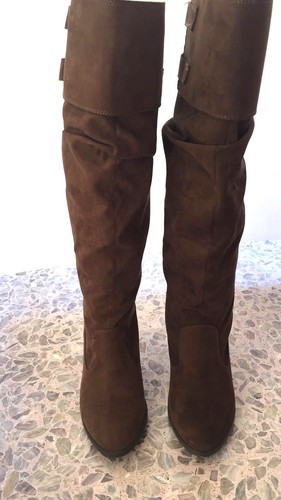 Stivali Zara In Pelle Scamosciata Marrone Numero 39 Nuovi / Scarpe | eBay