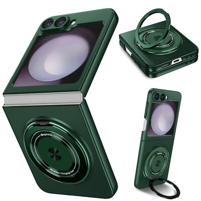 Shockproof Ring Holder Kickstand Phone Case For Samsung Galaxy Z Flip 3 4 5 6 7