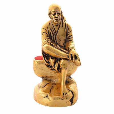 Hindu Gott Lord Sai Baba Nath Ji Idol für Heim Tempel Statue Prunkstück Präsent