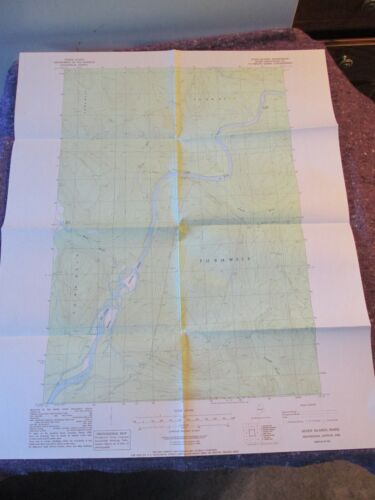 Seven Islands, Maine 1986 Vintage USGS Topo Topographic Survey Map