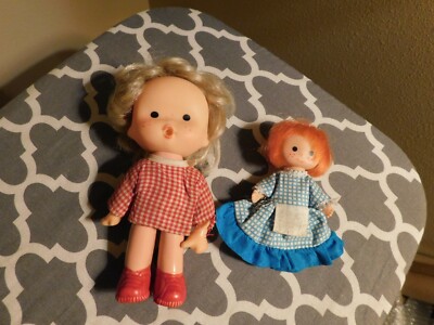 Freckle Face Vintage Hong Kong Dolls Perky Bottom Red Head Finger Puppet