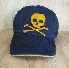 Gap Kids Skull and Crossbones Cap Strapback Blue and Yellow Adjustable
