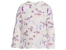 Garanimals Toddler Girls Thermal Hoodie, Size 18 Months Color Winter Heather