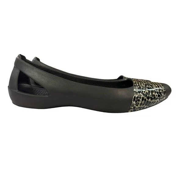 Crocs Sienna Leopard Flats Womens Size 8 - Image 2 of 4