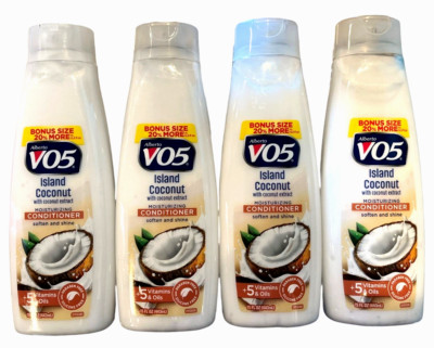 VO5 Conditioner ISLAND COCONUT 15oz ( 4 bottles )