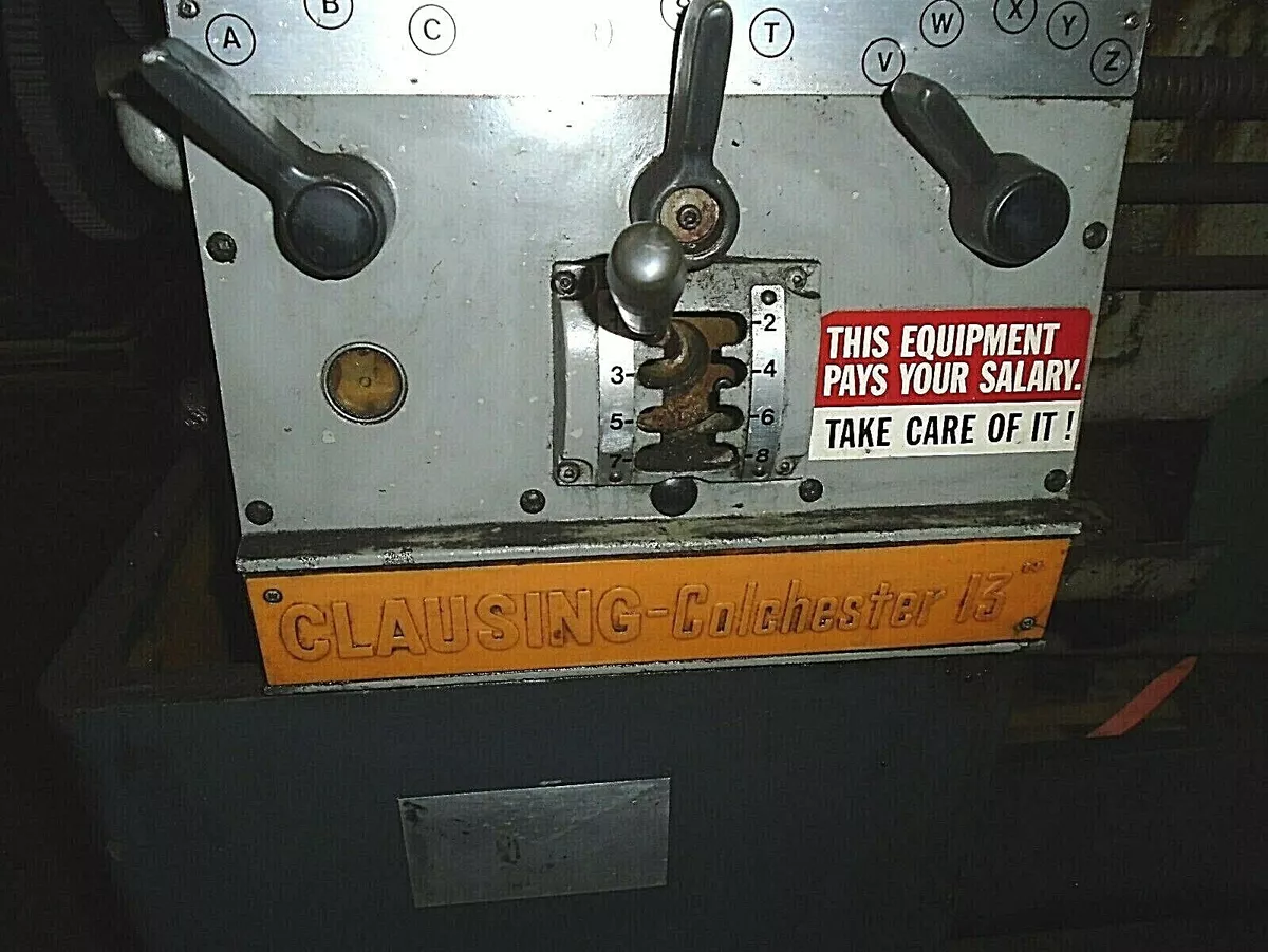 Clausing colchester lathe outlet