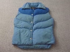 Vintage Tempco Puffer Vest Goose Down Small Blue Made In USA 70s