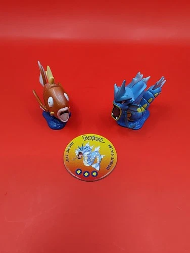 Tomy 1999 Vintage Pokemon Figure 2” Magikarp And Gyarados