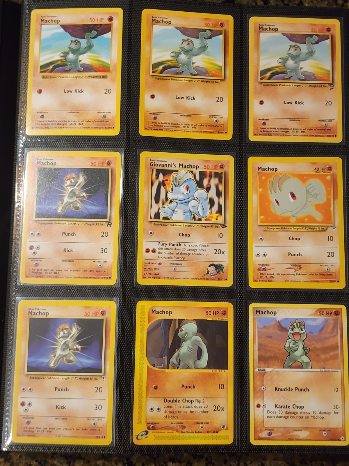 Machop Machoke Machamp Pokemon Card Lot - WOTC & EX to Modern Collection #66-68