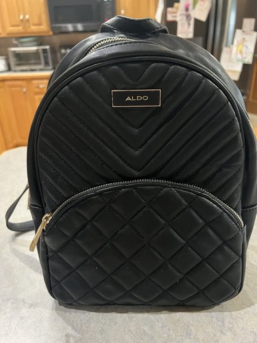 Aldo Women's Detail Fashion Backpack Black/Black One Size - Picture 2 of 13