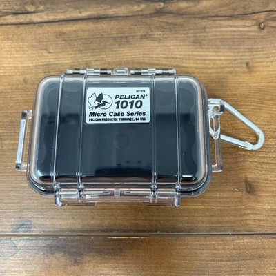 Pelican 1010 Micro Case Black with Clear Top Never Used