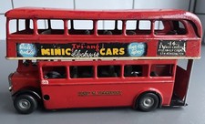 Triang Minic Vintage Clockwork (working) Double Decker Bus - Minor Re-touching